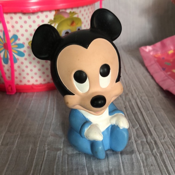 DISNEY lot of 7 Minnie toys-Drum set Baby comfort blanket rattle activity toys - Picture 6 of 16